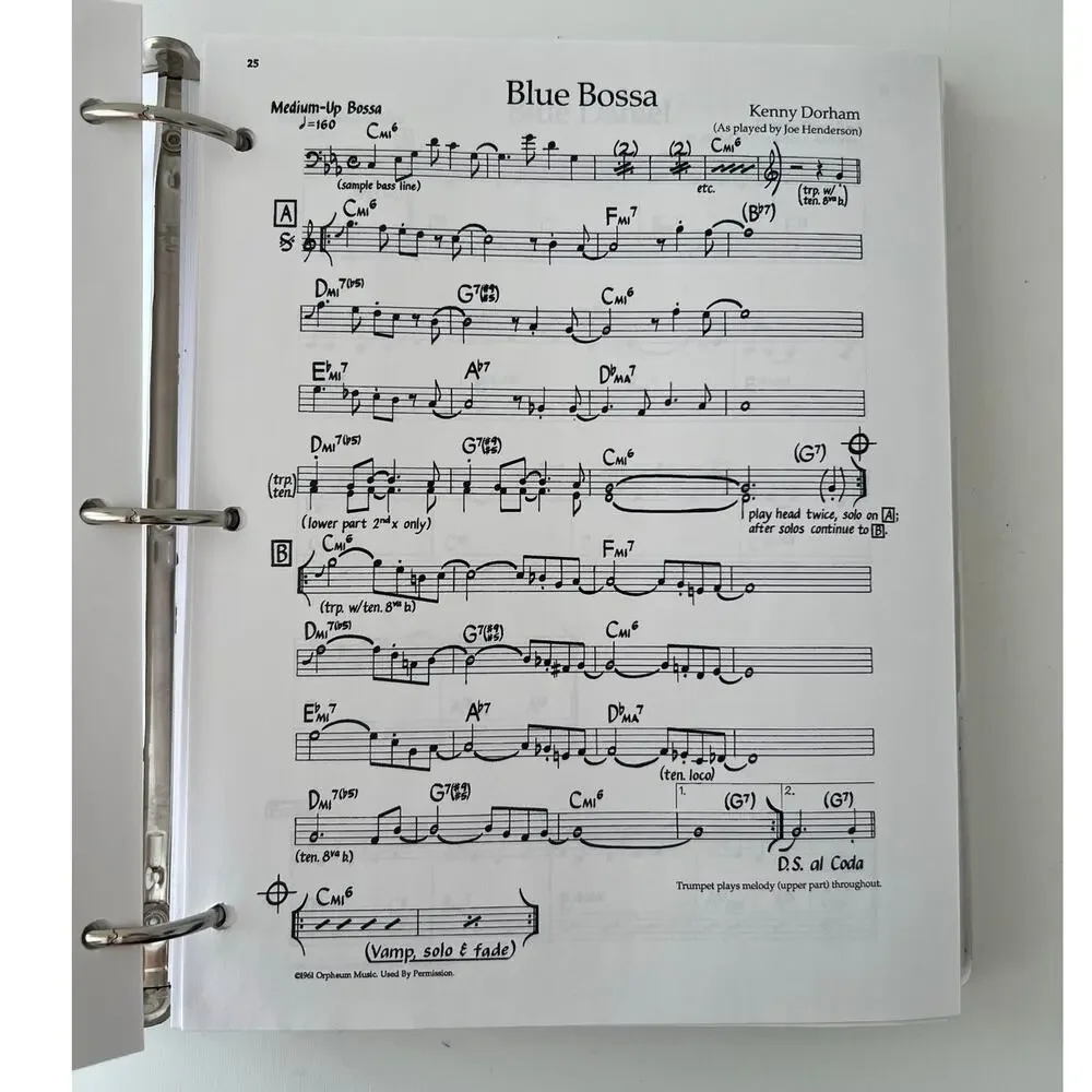 The New Real Book 3 Ring Binder Jazz Choice Standards Pop Fusion All Vocalists